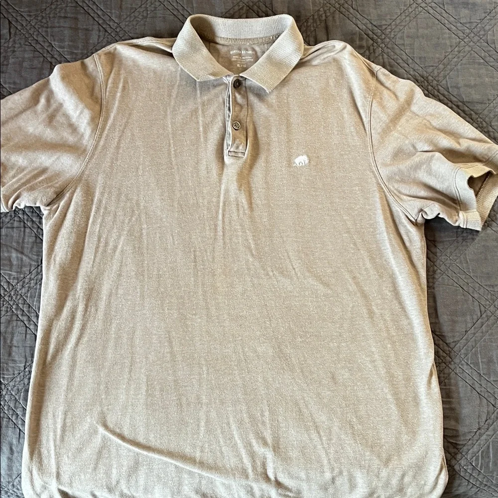 Banana Republic Beige Polo Shirt